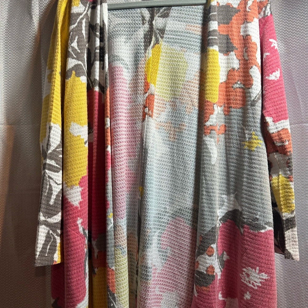Boho Cottagecore Floral Cardigan – Cozy Grandmacore Layer